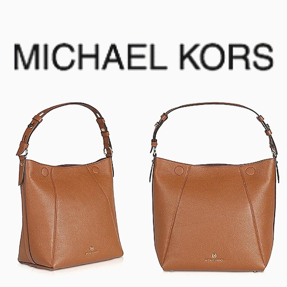 Michael Kors Medium Lucy Hobo Leather Shoulder Bag - Picture 1 of 12